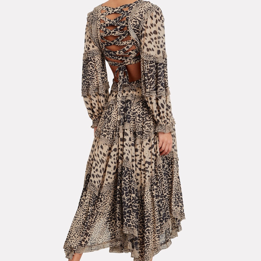Zimmermann Allia Leopard Cutout Dress AU1/S - Picture 5 of 12